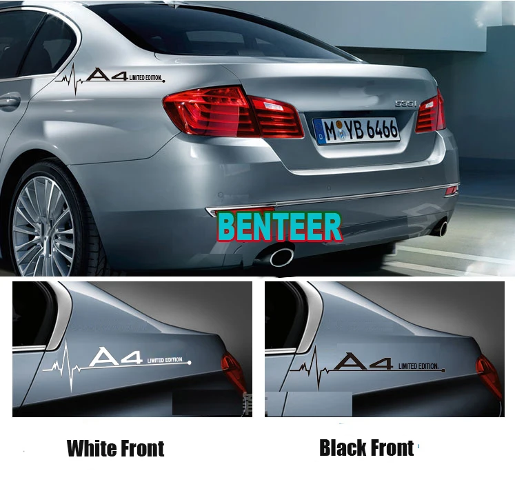 2 шт./лот автомобильные Стикеры для Audi A1A3 A4 A5 A6 A7 A8 TT Q3 Q5 Q7 Q8 B5 B6 B7 B8 B9 8P 8V 8L C6 C5 C7