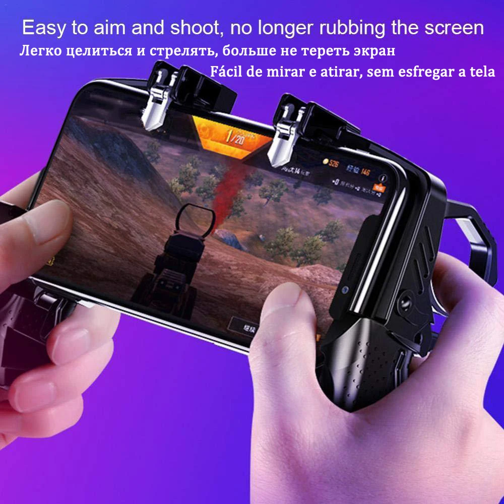 trigger free fire pubg controller for cell phone gamepad joystick android iphone control mobile game pad pugb smartphone command free global shipping