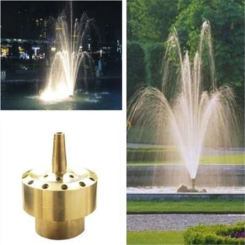 

High Quality Brass Female Threaded Ornamental Fountain Sprinklers Nozzle Brass Copper Pond Landscape Sprinklers