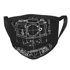 Многоразовая маска для лица для фотографа, модная многоразовая маска для лица, противотуманная защитная маска, респиратор Приглушает рот