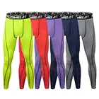 Мужские спортивные облегающие брюки, красочные быстросохнущие брюки для бега, баскетбола, фитнеса, фитнеса