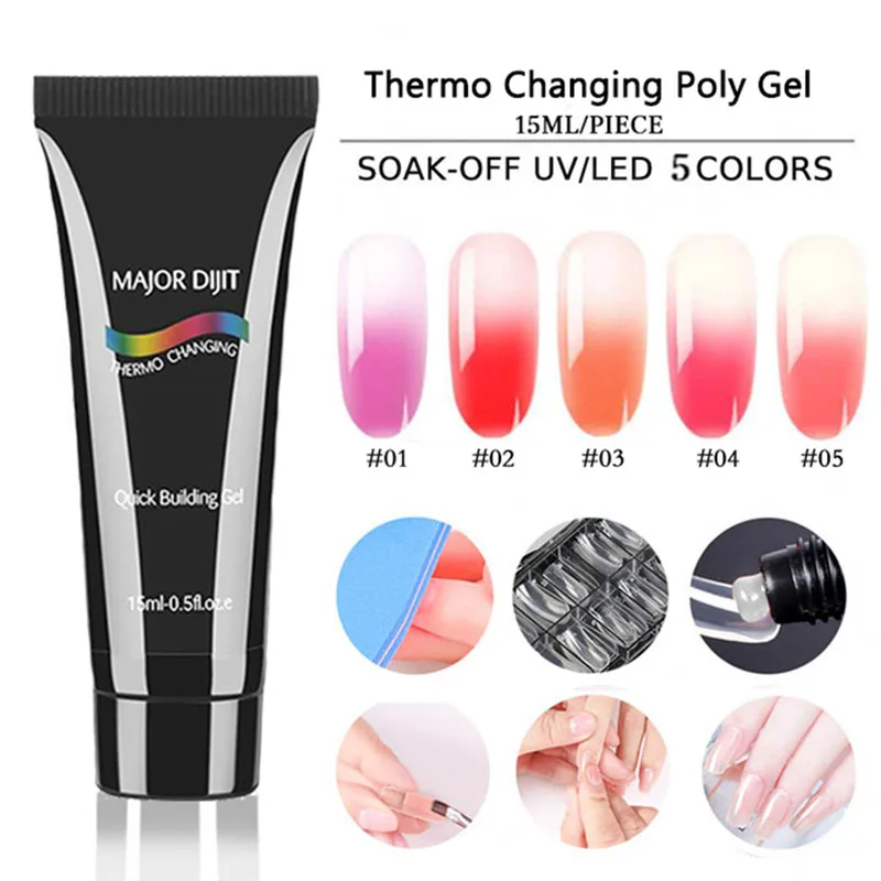 Гель-лак для ногтей меняющий цвет 15 мл 1 шт. | Красота и здоровье