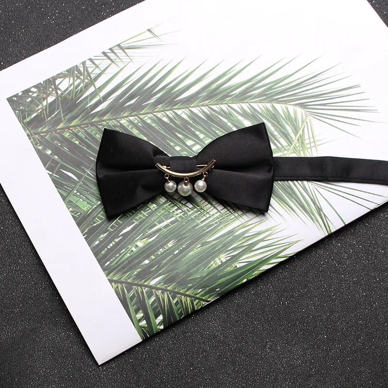 Белый мужской галстук свадебный для Жениха Лучший деловой черный