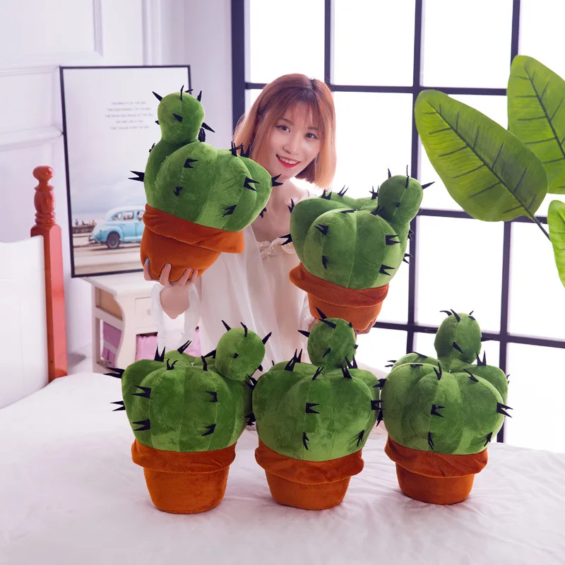 37 см милые декоративные кактусы мягкие плюшевые растения игрушки сказочный шар