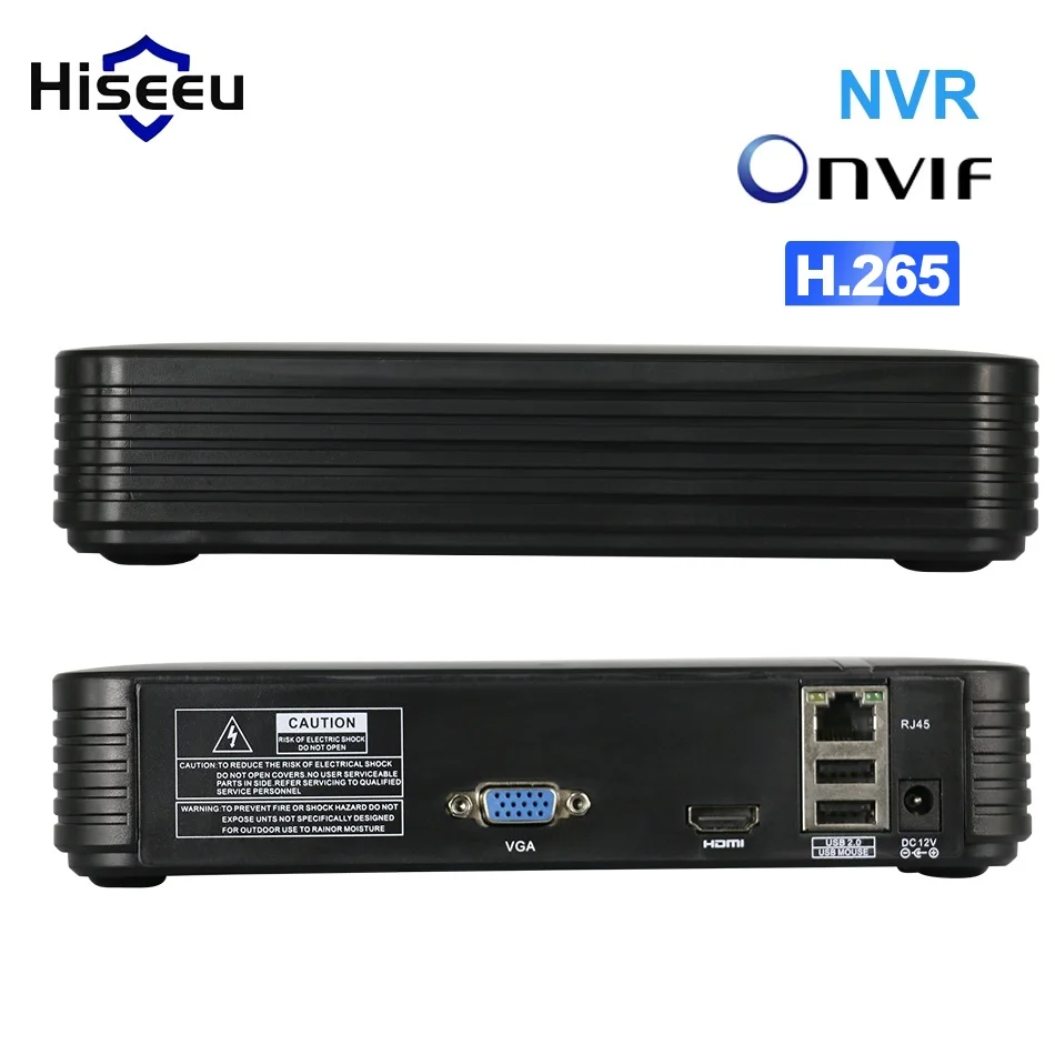 

Hiseeu H.265 CCTV NVR охранный видеорегистратор 16CH 5MP 2MP 8CH 4MP 5MP выход Обнаружение движения ONVIF XMeye