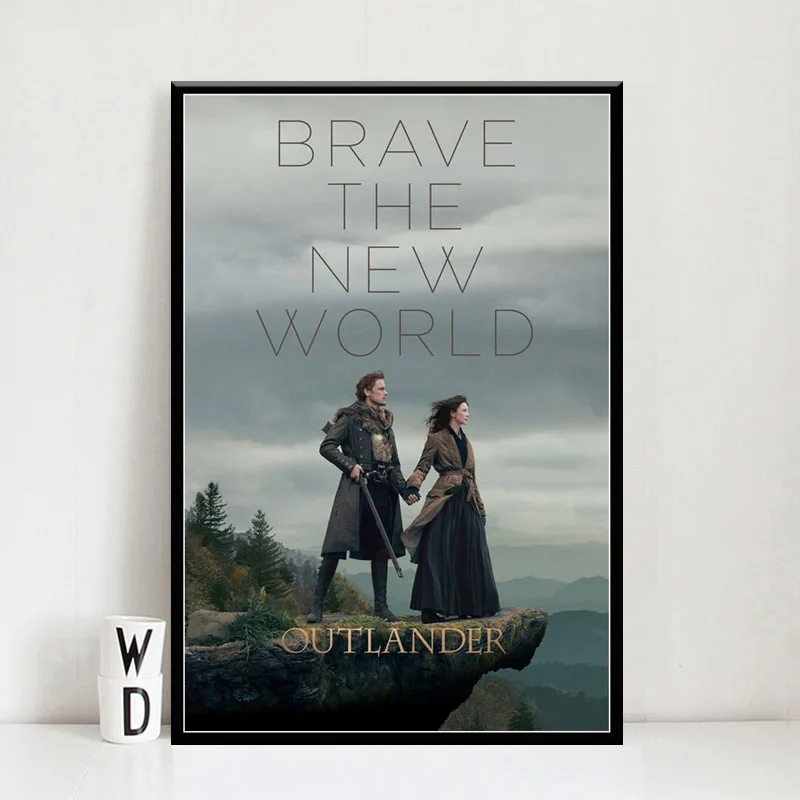 Outlander популярный ТВ сериал художественная живопись Шелковый Холст плакат