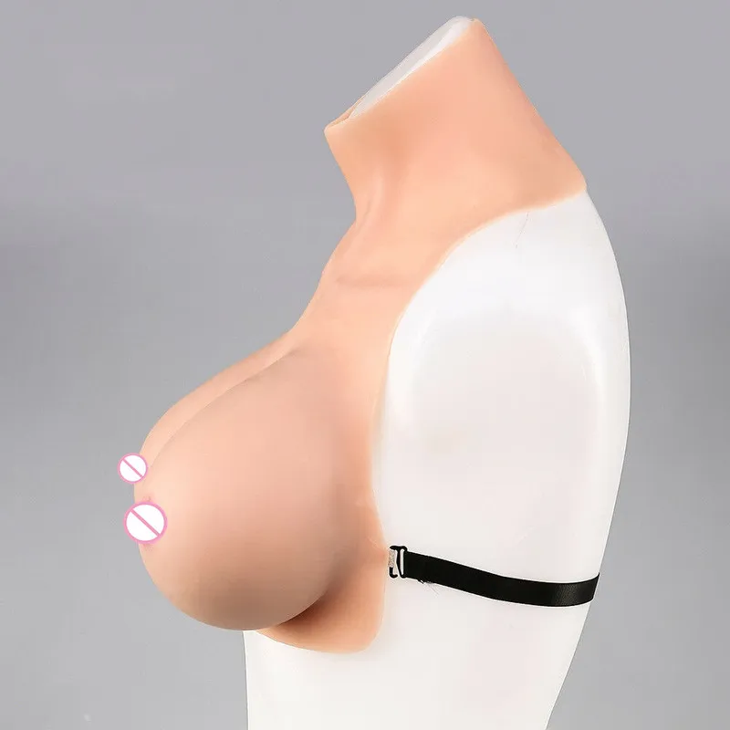 New Silicone Breast Forms E Cup Realistic Soft Fake Boobs Enhancer Crossdresser Transgender Queen Transvestite Mastectomy Bra