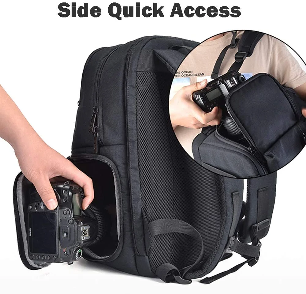 caden camera backpack large capacity laptop dslr camera bags for sony canon nikon lens tripods outdoor travel bags for men women free global shipping