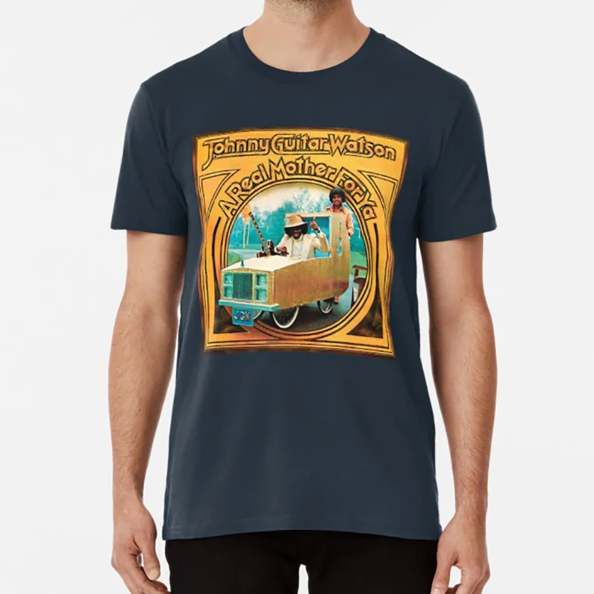 Настоящая мать для 'Футболка Джонни Гитары Ватсон Джорджа Клинтона funkadelic blucome