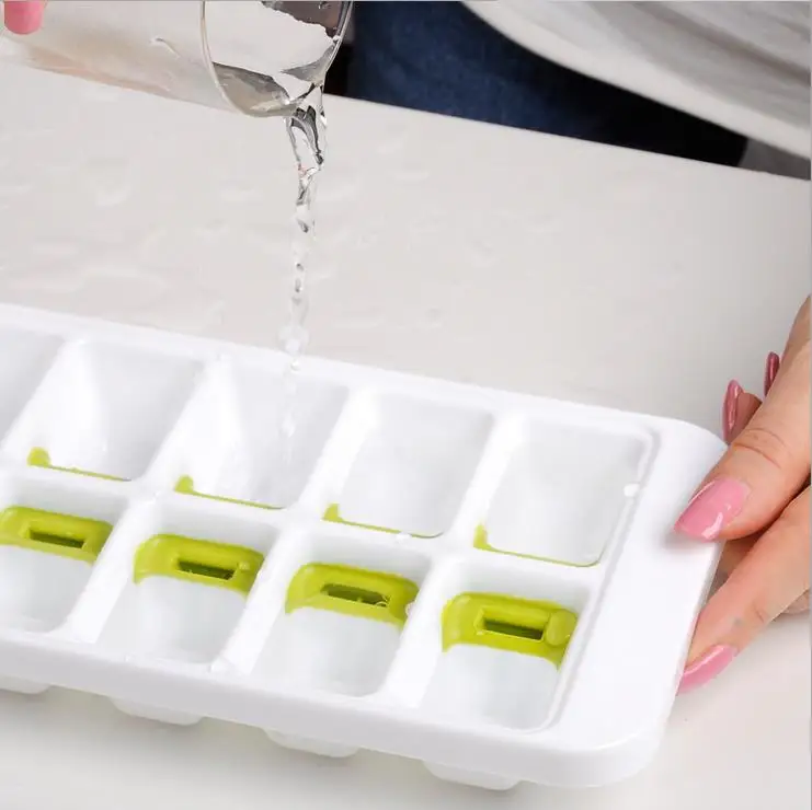 Хорошие ручки без проливания льда кубик лоток Силиконовая крышка DIY инструмент