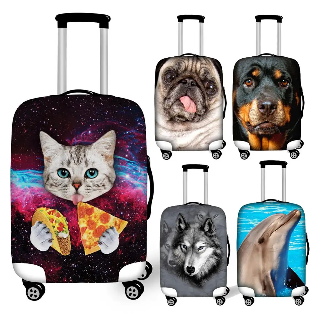 FORUDESIGNS/эластичные кошачьи мопса Волк 18 32 дюймов дорожная Чемодан защитный