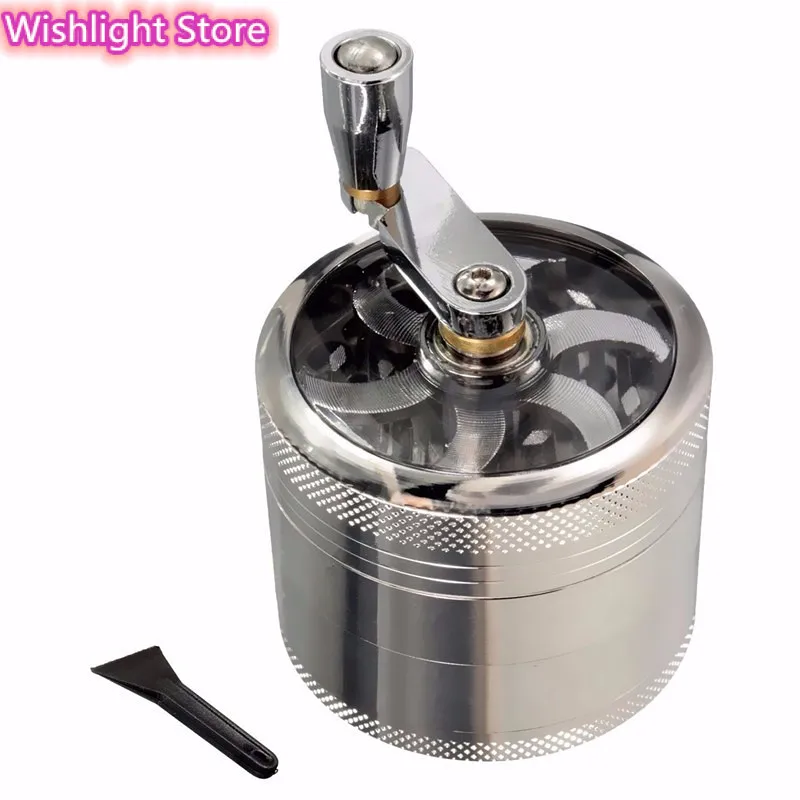

4 Layers Tobacco Spice Weeds Grass Herb Mill Crusher Cigarette Cigar Grinder Mill Pollinator Color Random Smoking Accessories
