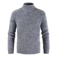 2022 new mens autumn winter soft turtleneck sweaters male long sleeve solid color slim fit warm knitted sweater tops m 3xl