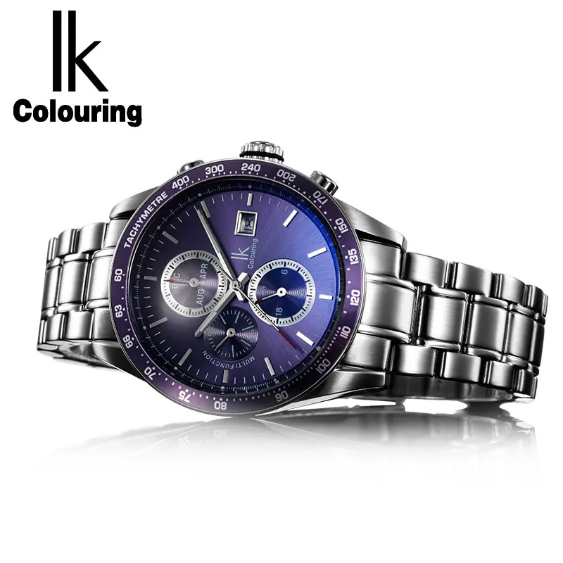 Разноцветные мужские часы IK деловые водонепроницаемые механические полностью