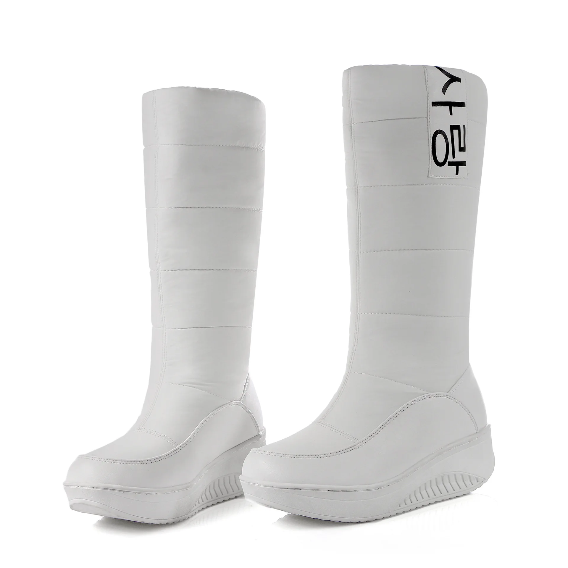 

HOKSVZY 2020 Winter Waterproof Women Snow Boots Women's Boots Snow Boots Black Boots Knee High Women Shoes HX