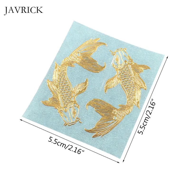 2 шт. пара эпоксидная смола золотого карпа рыба форма металлический стикер сделай