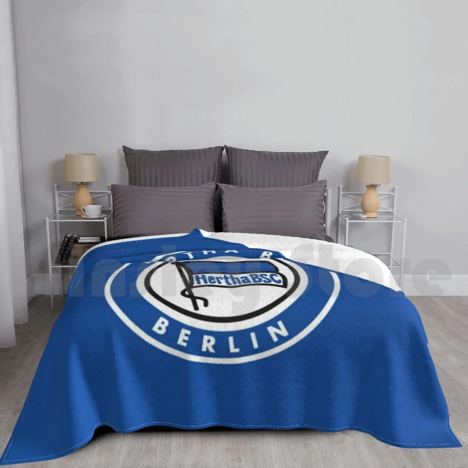 

Hertha Sport-Club Hertha Bsc Blanket Fashion Custom Hertha Bsc Soccer Euro Leagues Football