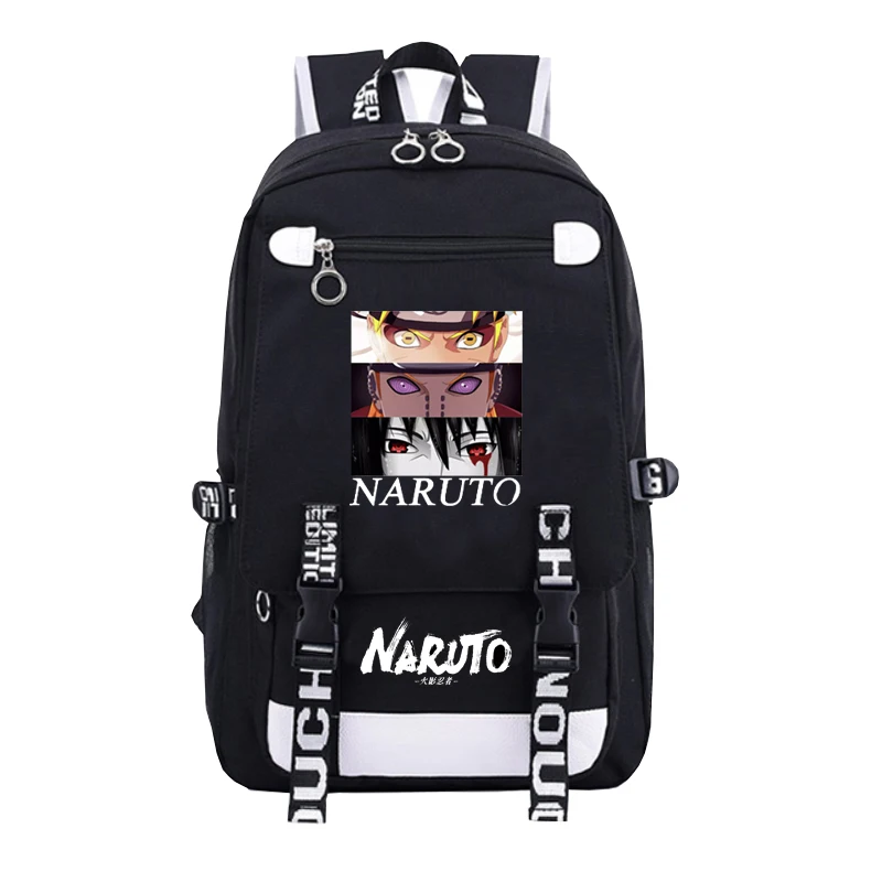 XM D Аниме Рюкзак Наруто школьные сумки для подростков Bookbag Akatsuki Itachi Sharingan Косплей сумки на плечо для ноутбука рюкзак для путешествий - Цвет: XM D