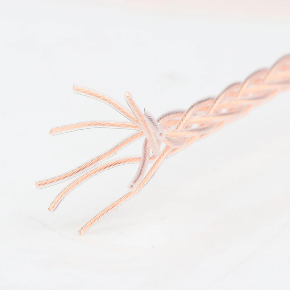 Обновленный медный провод для наушников 6N OCC аудио сделай сам Удлинительный