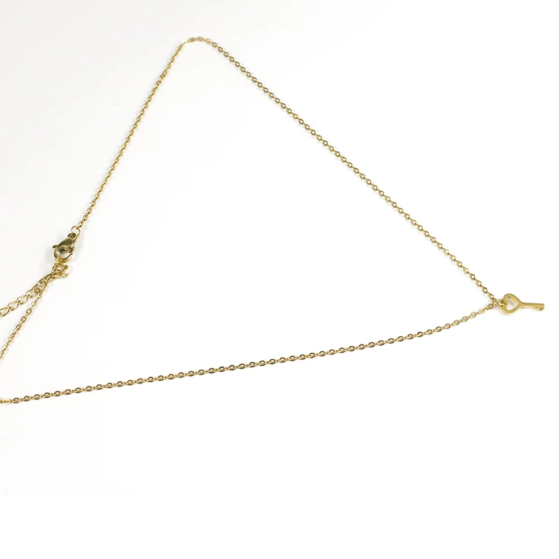 

FashionHip Hop Long Chain Necklace For Women Men Jewelry Gifts KeyPendantstainless steel Necklace Accessories