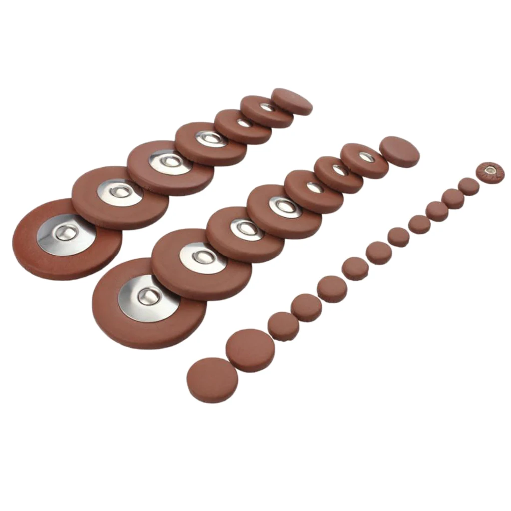 

28pcs professional soprano sax leather pads for wind instrument accessories