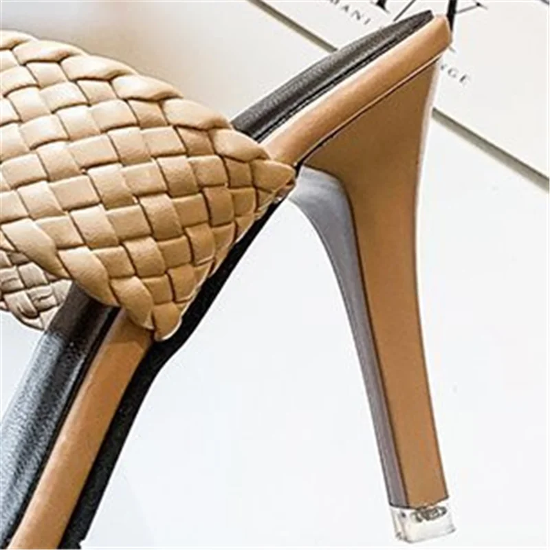 

2020 Summer Fashion Open toe High Heel Shoes Women Slippers high quality Ladies Street Beach Sandals Casual Breathable Shoes