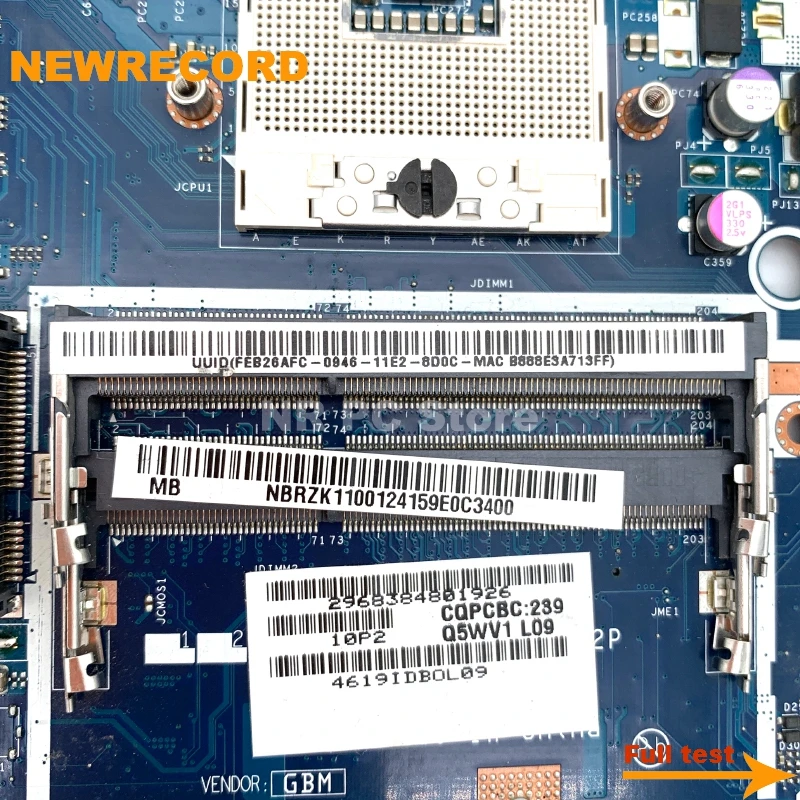 Материнская плата NBRZP11001 NBY1X11001 NBRZK11001 Q5WVH LA-7912P для ноутбука Acer aspire V3-571 V3-571G GT630M 1G -