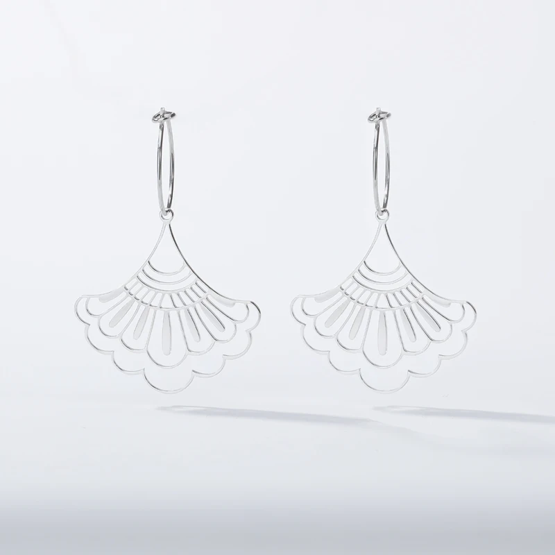 Женские серьги подвески в китайском стиле золотистые капельки геометрической