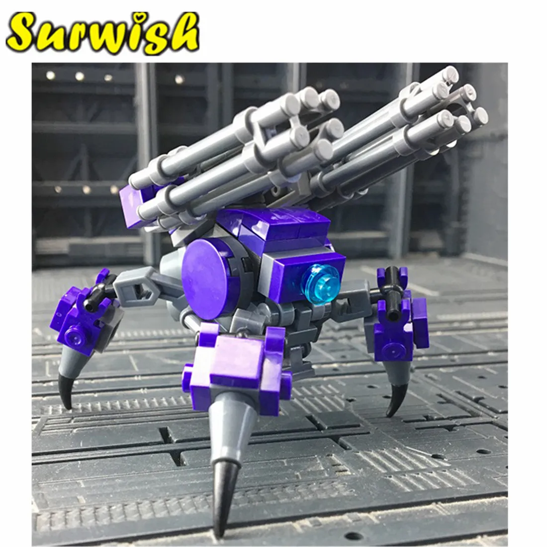 STEM MOC TP Factory Guard Mini Mecha Poison Spider модель маленькие частицы строительные блоки Дети