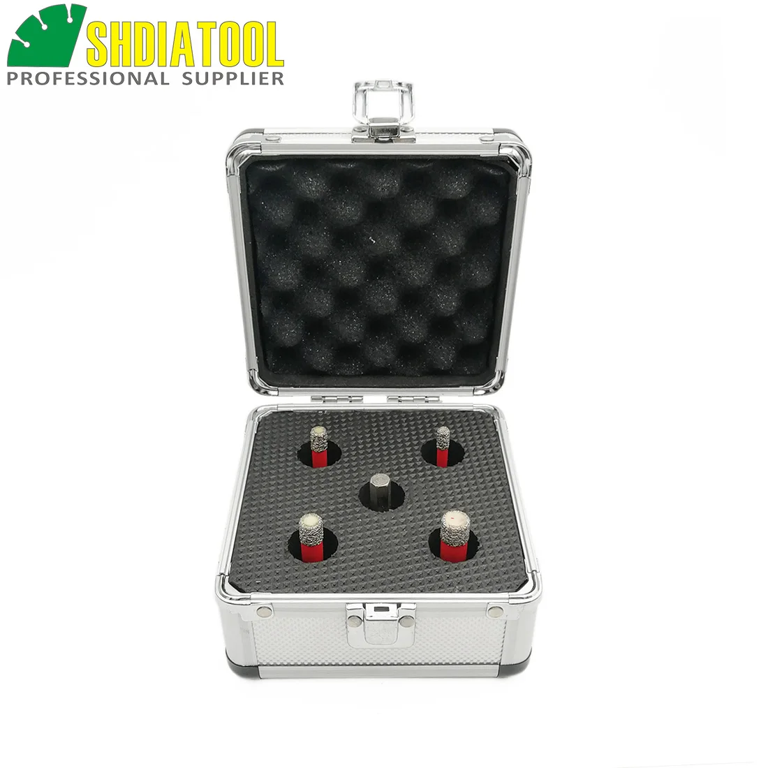 SHDIATOOL 1set M14 Vacuum Brazed Diamond Drill Core Bits With Box Dia 6/8/10/12mm Granite Marble Ceramic Hole Saw & Hex Adapter - купить
