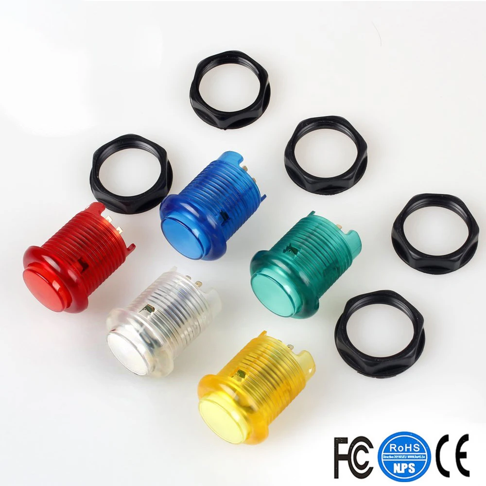 2 игрока светодиодный аркадная игра DIY Набор для джойстика MAME Raspberry Pi Zero Delay USB