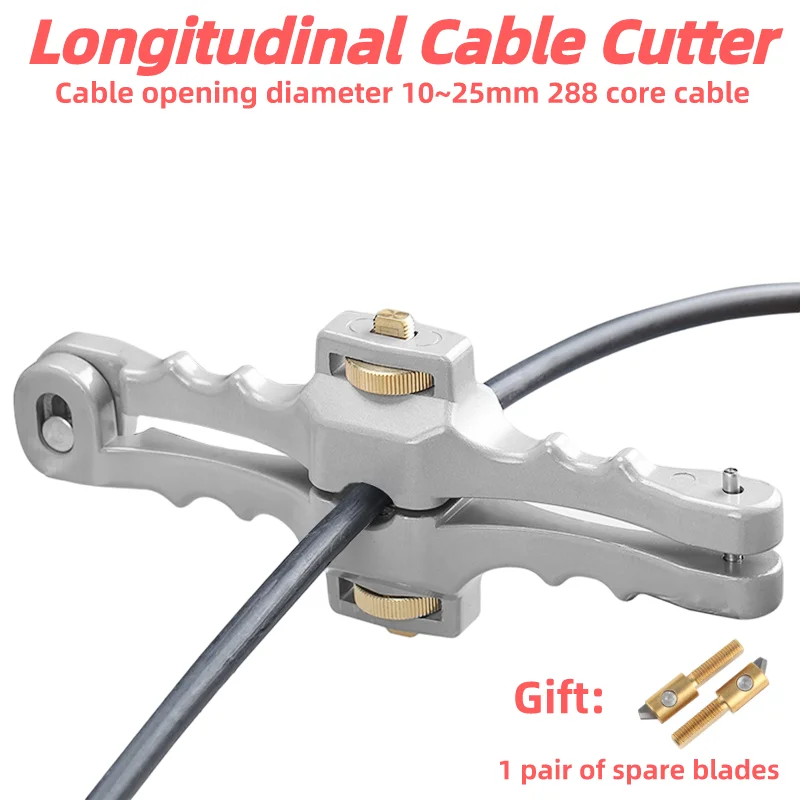 SI-01 Longitudinal Opening Knife 10-25mm Fiber Optical Cable Stripper Cable Sheath Slitter Calbe Stripping Tools Cable Cutter