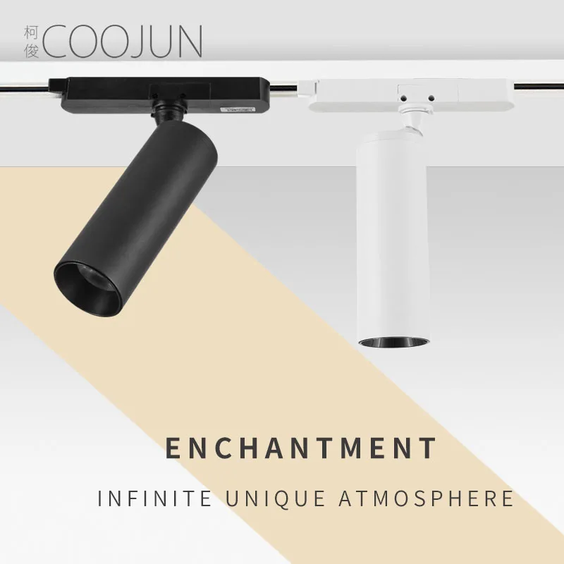 

Светодиодный Трековый светильник COOJUN, 24 Вт, COB светильник для одежды прожектор для магазина, супер яркий светильник для гостиной, дома, Треко...