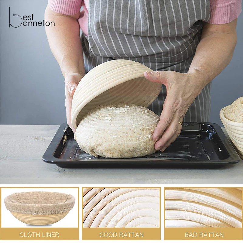 

Расстойная корзина для хлеба и теста, ротанговая миска, инструменты для выпечки