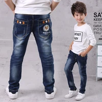 ienens kids boys jeans baby clothes classic pants children denim clothing boy casual bowboy long trousers 5 13y