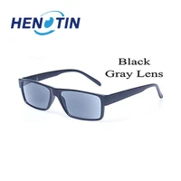henotin rectangle frame reading glasses spring hinge comfortable men and women decarative eyeglasses including sunglasses