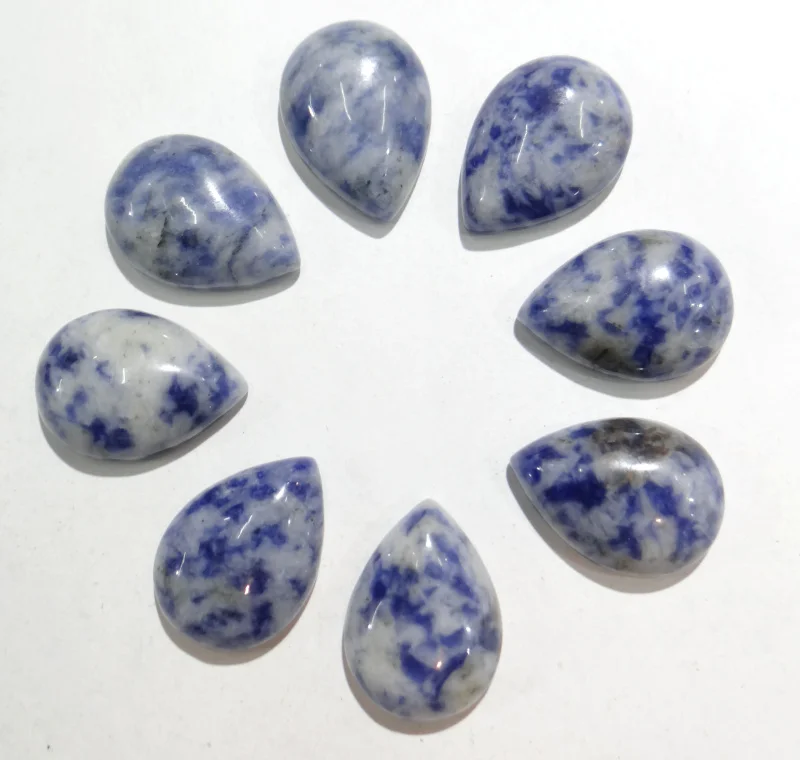 

wholesale 13x18mm 30pcs Natural stone water drop CAB cabochon no holes blue turquoises beads for Jewelry making Accessories