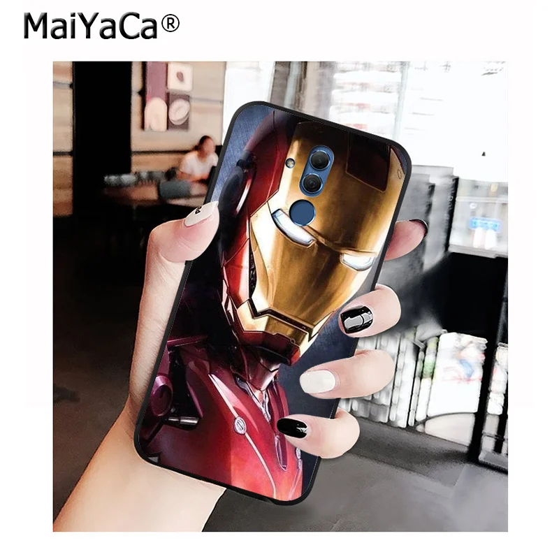 MaiYaCa фильма «Дэдпул»; рубашки Железный человек Марвел Мстители чехол для телефона с логотипом для Huawei mate 10 20 Lite 20X Коврики 20 10 Pro Коврики 9 Nova3 3i