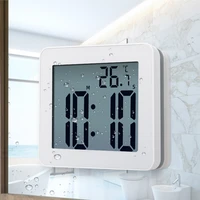 digital bathroom clocks simple lcd electronic alarm clock waterproof watches temperature bathroom alarm clocks hanging timer