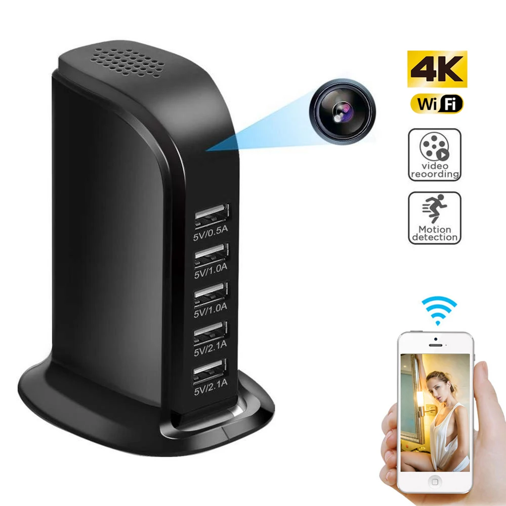 

WIFI HD 1080P IP Mini Camera 4k DVR P2P Camcorder Wireless Surveillance Camera USB Wall Charger Camera Video Recorder Hidden