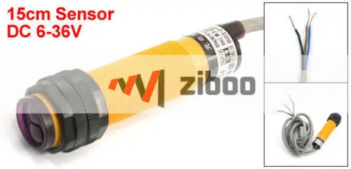 E3F-DS15C4 15 см Индуктивный без инфракрасных лучей фотоэлектрический Сенсор
