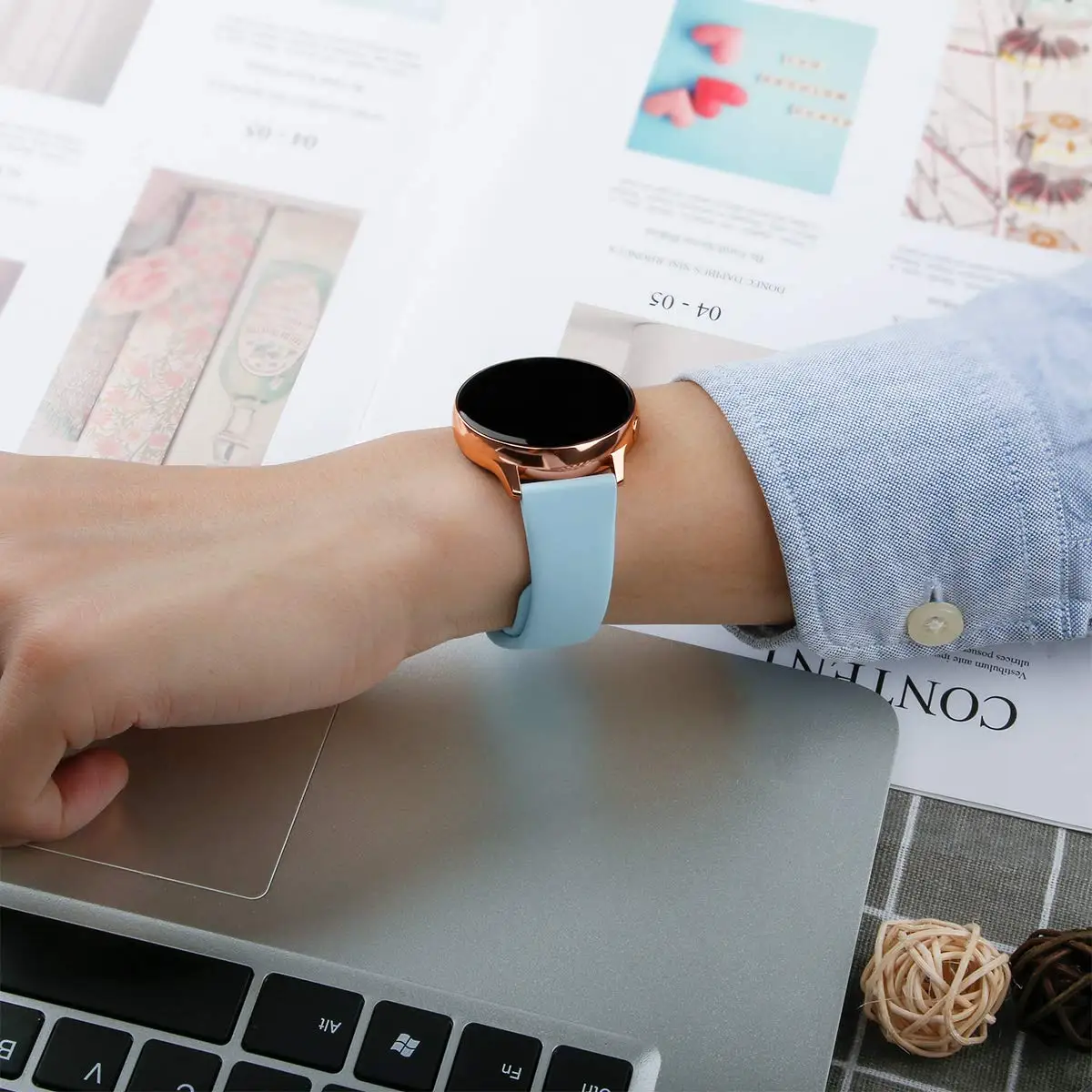 Для samsung Galaxy watch Active 2 ремешок 46 мм 42 gear S3 huawei watch 2 мягкий силиконовый браслет 20 мм 22 мм ремешок Galaxy watch band