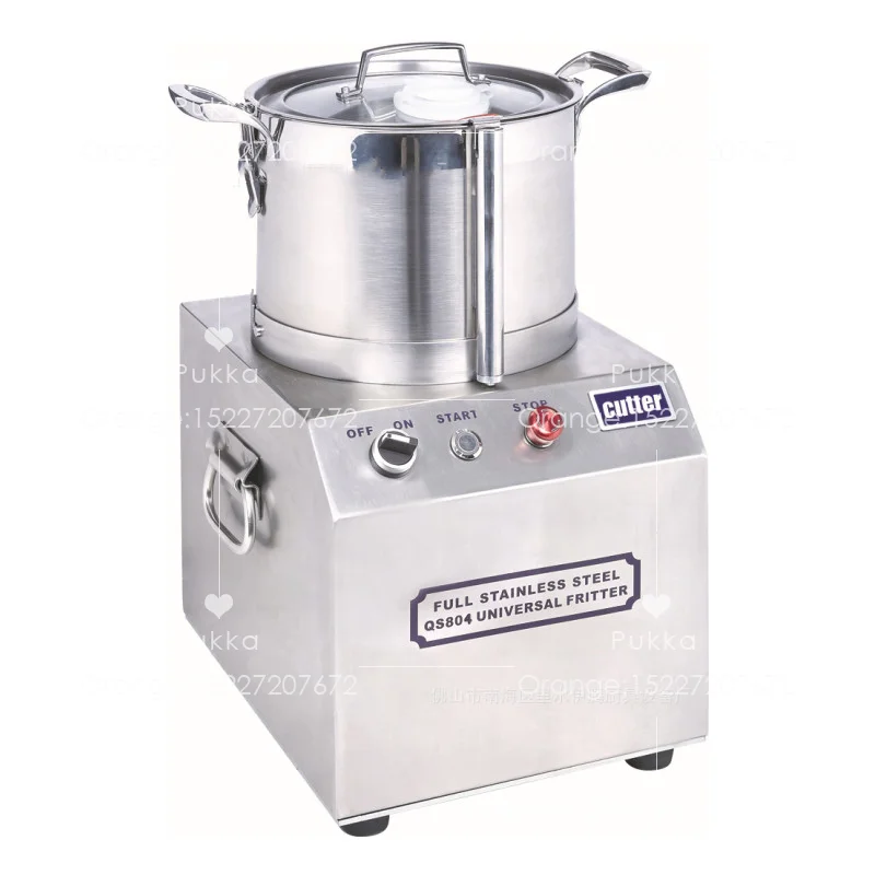 

Full Stainless Steel Fritter Ginger Garlic Meat Chili Cutter Chopping Meatball Grinding Vegetable And Meat Cutter Machine 3L