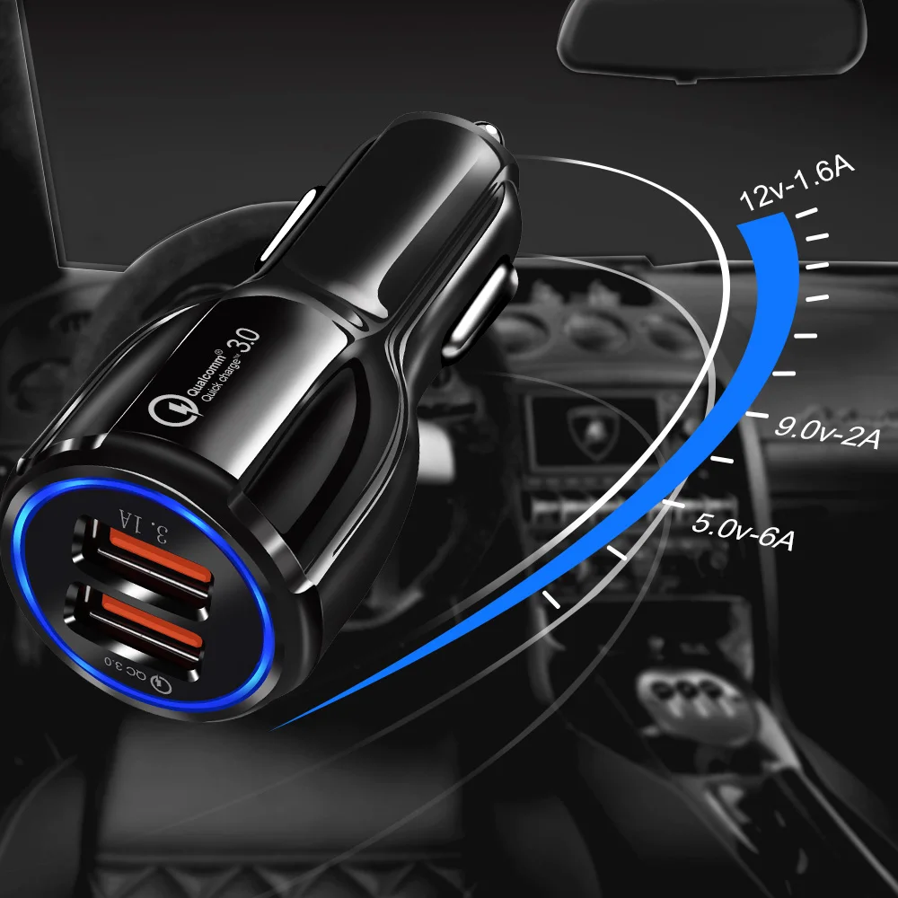 Автомобильная Быстрая зарядка для мобильный телефон два Usb-порта Лада гранты ВАЗ