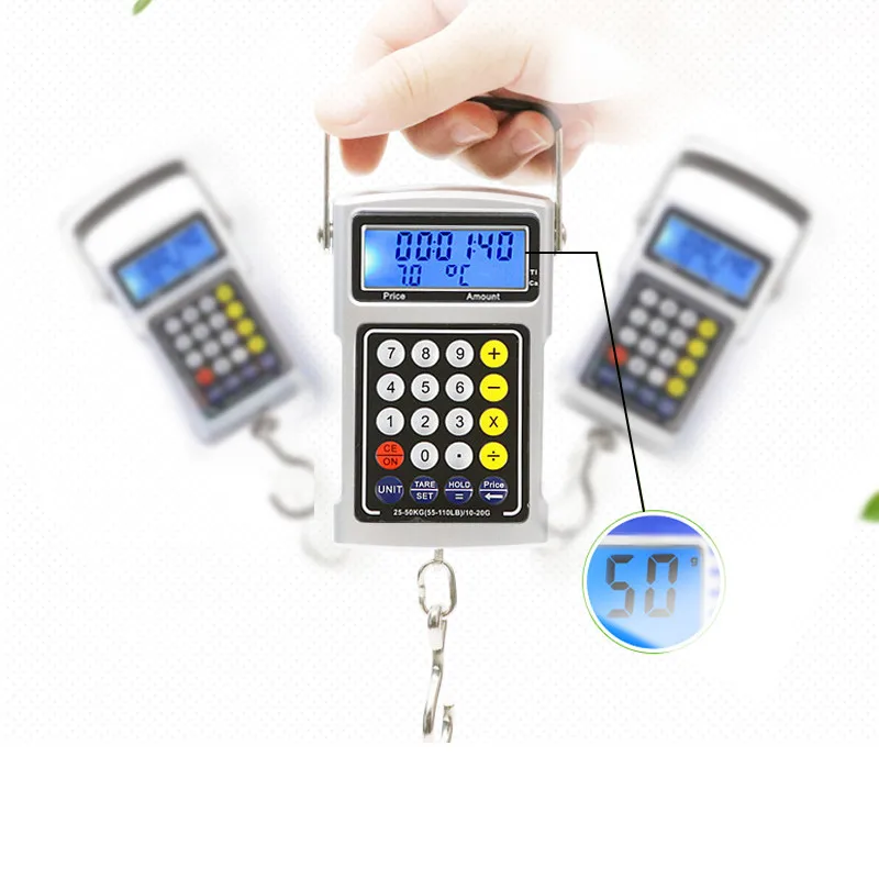 Многофункциональные весы для багажа 22 кг/50 кг/75 кг большие подвесные портативные