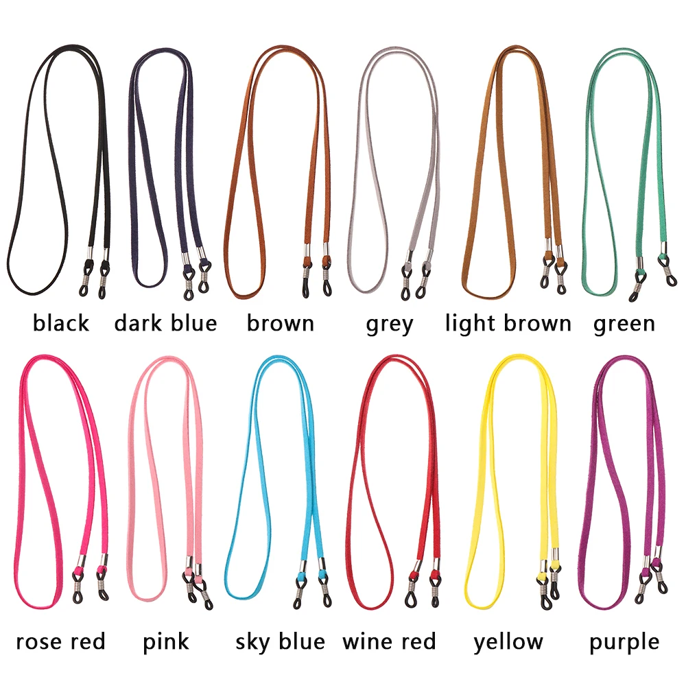 New Leather Glasses Chain Sunglass Strap High Elasticity Eyeglass Cord Holder Necklace Fashion Eye Wear Decoration | Аксессуары для