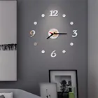 3d Diy римские цифры акриловая зеркальная настенная наклейка часы домашний декор настенные наклейки съемные художественные наклейки Стикеры