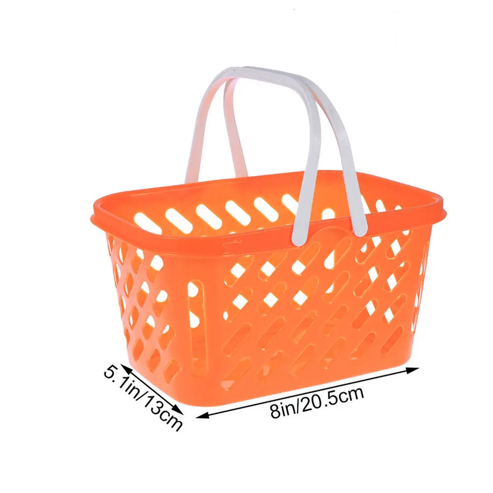 

2pcs Portable Grocery Baskets Shopping Basket with Handle Toys Storage Baskets