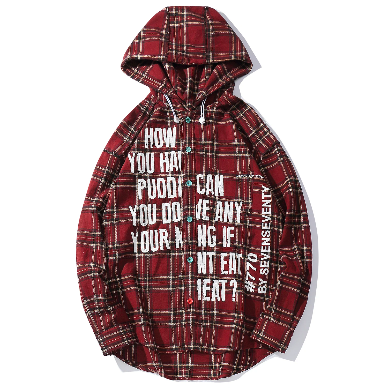 Aelfric Eden клетчатые Лоскутные мужские рубашки с буквенным принтом 2019 Harajuku уличная