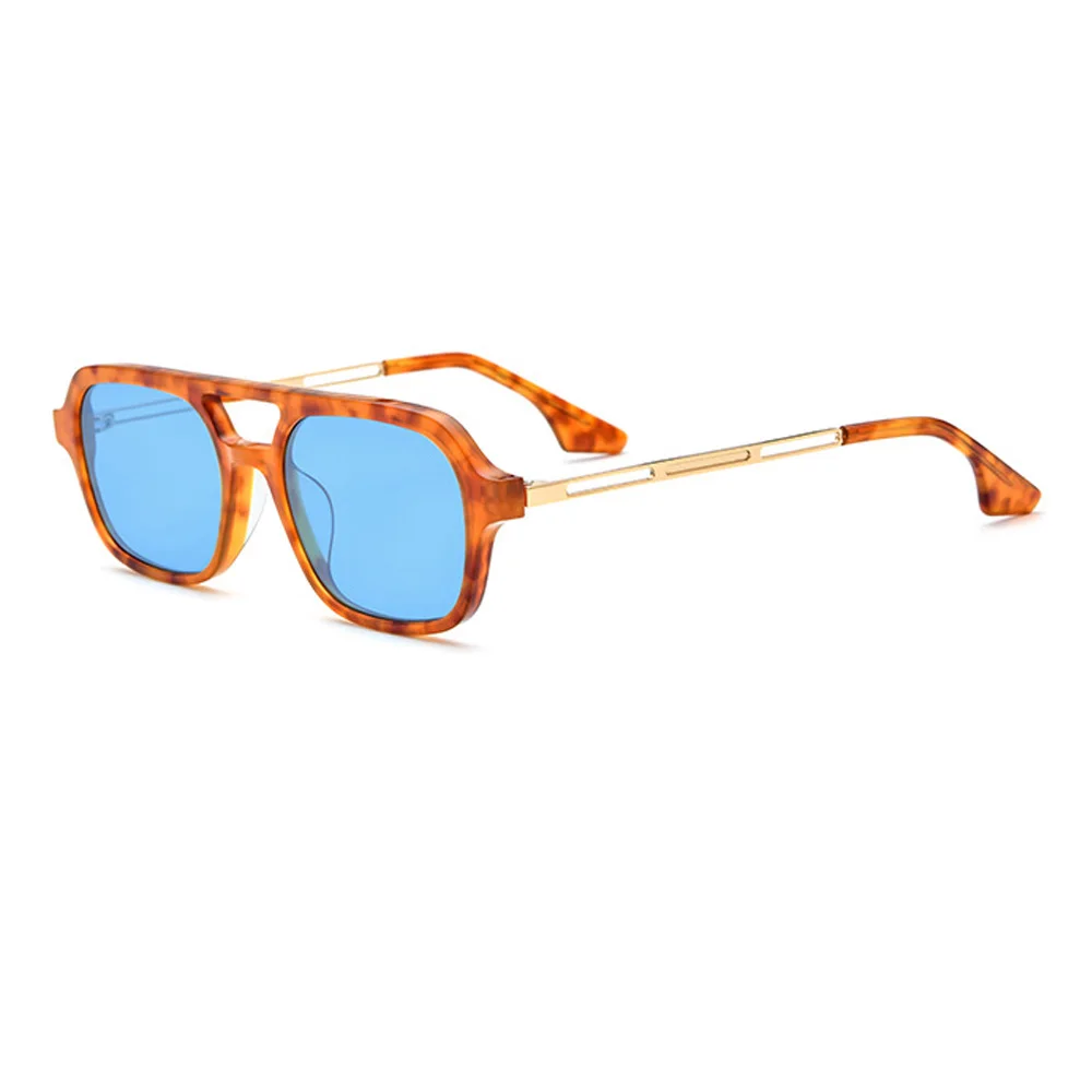 

2021 Blue Lens UV400 Fashion Men Driving Sunglasses Male Fishing Glasses Come With Box